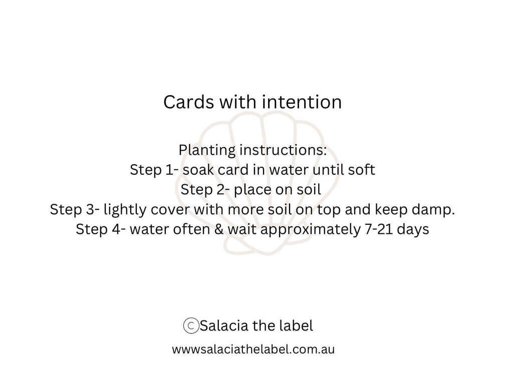 Cards with intention- Teacher Card